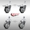 Service Caster 4 Inch SS Thermoplastic Rubber 1/2 Inch Threaded Stem Caster Total Lock Brake, 2PK SCC-SSTSTTL20S414-TPRB-121315-2-S-2 - alternate 1